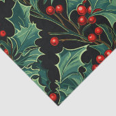 Weihnachtszweige und Berries Seidenpapier