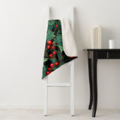 Weihnachtszweige und Berries Sherpadecke (Beispiel)