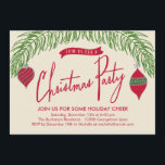 Weihnachtszweige Weihnachts-Party Einladung<br><div class="desc">Diese stilvollen Feierlichkeiten tragen zu einer modernen und eleganten Touch bei. Design © www.berryberrysweet.com</div>