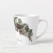 Weihnachtszweige Zapfen Milchtasse (Rechts)