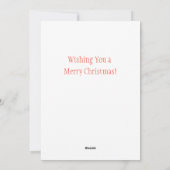 Weihnachtszwerg Fütternd Tiere Feiertagskarte (Rückseite)