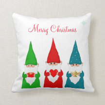 Weihnachtszwerge auf weiß