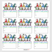 Weihnachtszwerge Aufkleber (Blatt)