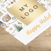 Weihnachtszwerge Firmenlogo im Bauernstil Kurzer Tischläufer