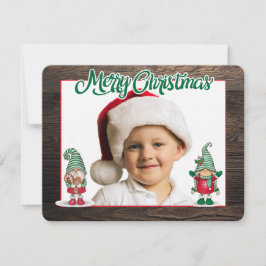 Weihnachtszwerge (Foto hinzufügen) Weihnachtskarte Feiertagskarte