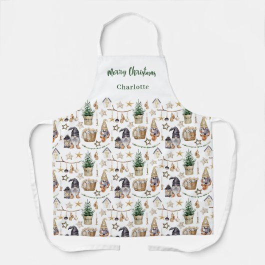 Weihnachtszwerge Schürze (Vorderseite)
