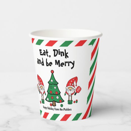 Weihnachtszwerge, Sondertext Pappbecher (Rückseite)