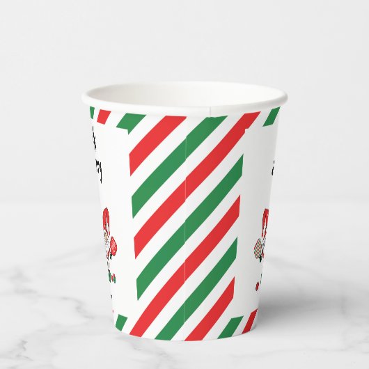 Weihnachtszwerge, Sondertext Pappbecher (Rechts)