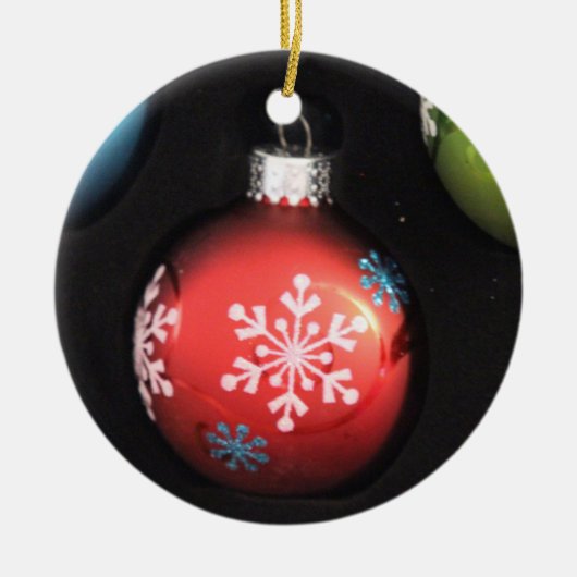 Weihnachtszwiebel Keramik Ornament (Vorne)