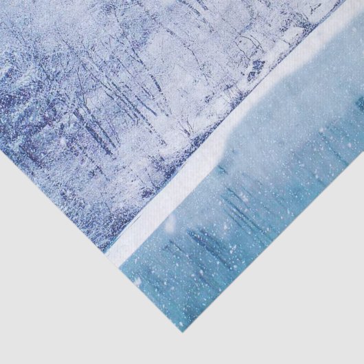 Weihnachtszwirn für den Frostsee Seidenpapier (Ausschnitt)