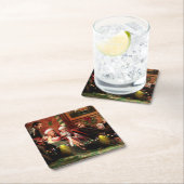 Weihnachtszwischenspiel Rechteckiger Pappuntersetzer (Vor Ort)