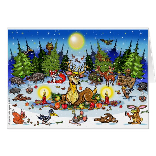 Weihnachtwimmelbild Karte