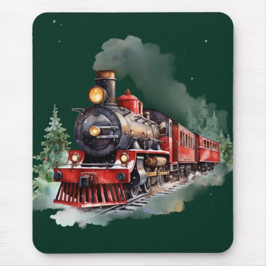 Weihnachtzug Mousepad (Vorne)
