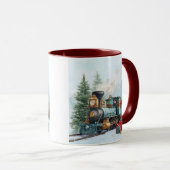 Weihnachtzug Tasse (VorderseiteRechts)