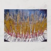 Weihrauch in einem Tempel - Zhongdian, Yunnan, Chi Postkarte (Vorderseite)