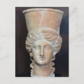 Weihrauchbrenner des Kopfes eines Weibchens Postkarte (Vorderseite)