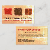Weihrauchplätze, Yoga-Instruktor Visitenkarte (Vorne/Hinten)