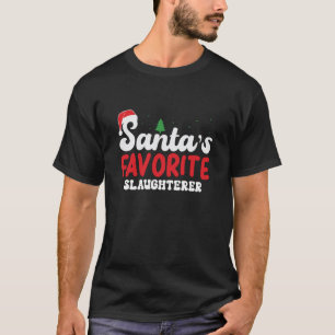 Weihs Lieblings-Slaughterer Weihnachten Pajamas Sw T-Shirt