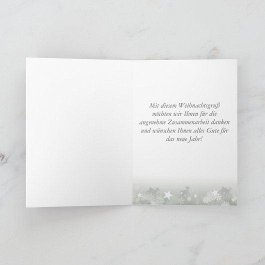 Weihselch Feiertagskarte (Innenseite)