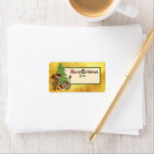 Weihsstickbild Adressaufkleber (Insitu)