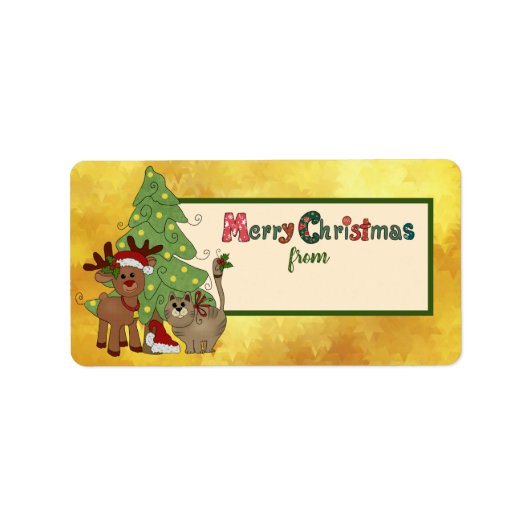 Weihsstickbild Adressaufkleber (Vorne)