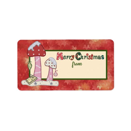 Weihsstickbild Adressaufkleber (Vorne)