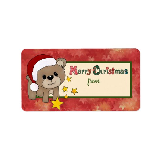 Weihsstickbild Adressaufkleber (Vorne)