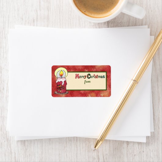 Weihsstickbild Adressaufkleber (Insitu)