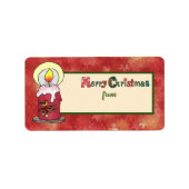 Weihsstickbild Adressaufkleber (Vorne)