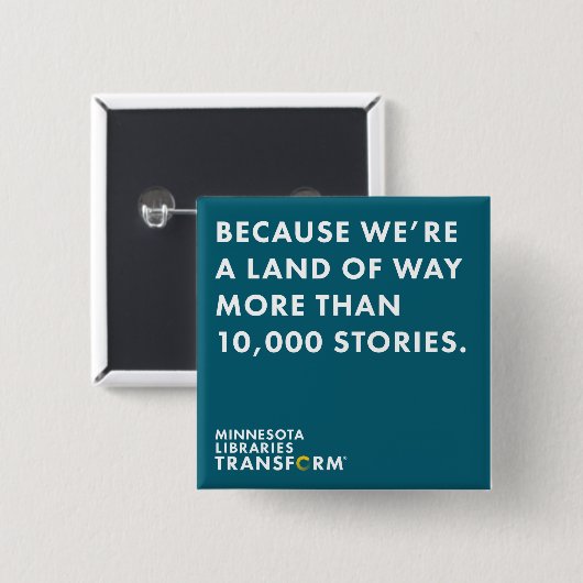 Weil 10.000 Geschichten Knopf grünen Button (Vorne & Hinten)