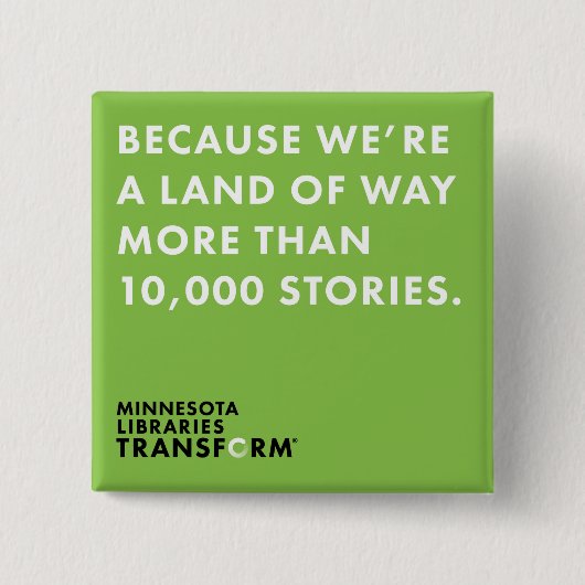 Weil 10.000 Geschichten knöpfen Button (Vorderseite)