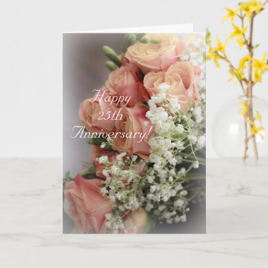 Weil.... 25. Jubiläum Blumendesign Karte (Gelbe Blume)