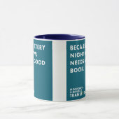 Weil aquamarine Nachteulen-Tasse Tasse (Zentrum)