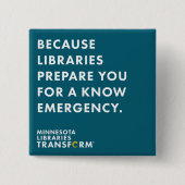 Weil aquamarines kennen Sie, knöpfen Sie Button (Vorderseite)