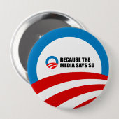 WEIL DIE MEDIEN DAS SAGEN. BUTTON (Vorne & Hinten)