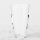 Weil du dumm bist – Ironisches Statement-Motiv Glas (Links)