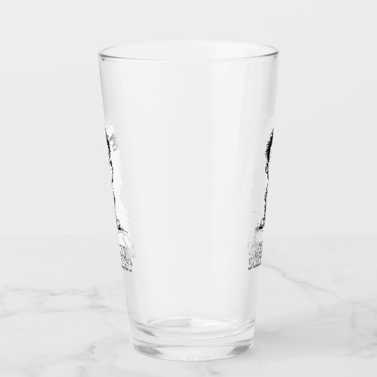 Weil du dumm bist – Ironisches Statement-Motiv Glas (Rechts)