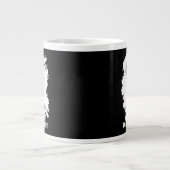Weil du dumm bist – Ironisches Statement-Motiv Jumbo-Tasse (Vorderseite)