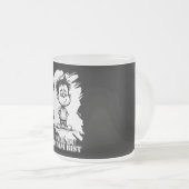 Weil du dumm bist – Ironisches Statement-Motiv Mattglastasse (VorderseiteRechts)