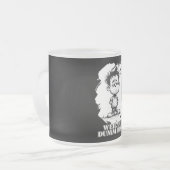 Weil du dumm bist – Ironisches Statement-Motiv Mattglastasse (Vorderseite Links)