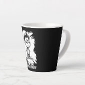 Weil du dumm bist – Ironisches Statement-Motiv Milchtasse (Rechte Ecke)