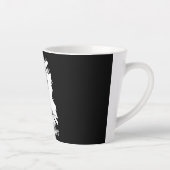 Weil du dumm bist – Ironisches Statement-Motiv Milchtasse (Rechts)