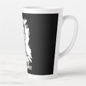 Weil du dumm bist – Ironisches Statement-Motiv Milchtasse (Rechts)
