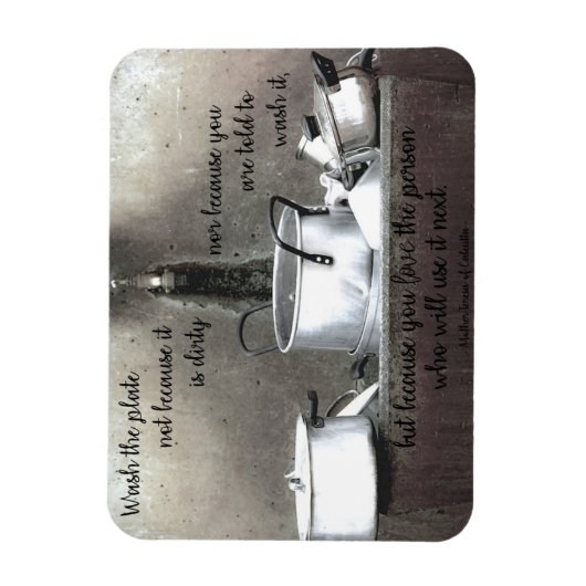 "Weil du Liebe hast" Küchenmagnet Magnet (Vertikal)