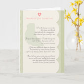 "Weil du mich liebst" Hund-Beileid Karte (Gelbe Blume)