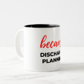 Weil Entladeplanung 2 Zweifarbige Tasse (Vorderseite Links)