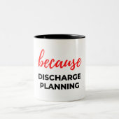 Weil Entladeplanung 2 Zweifarbige Tasse (Mittel)