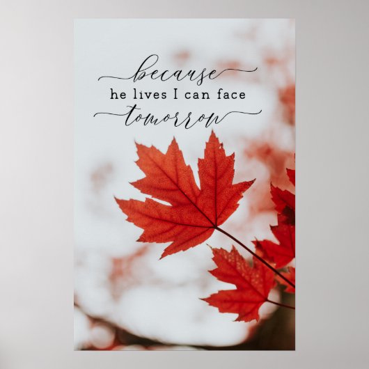 Weil er lebt, kann ich morgen Inspiration Poster (Vorne)