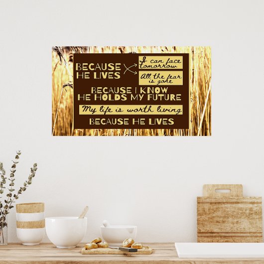 Weil er lebt poster (Küche)