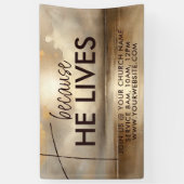 Weil er zu Ostern Christliche benutzerdefinierte W Banner (Vertikal)